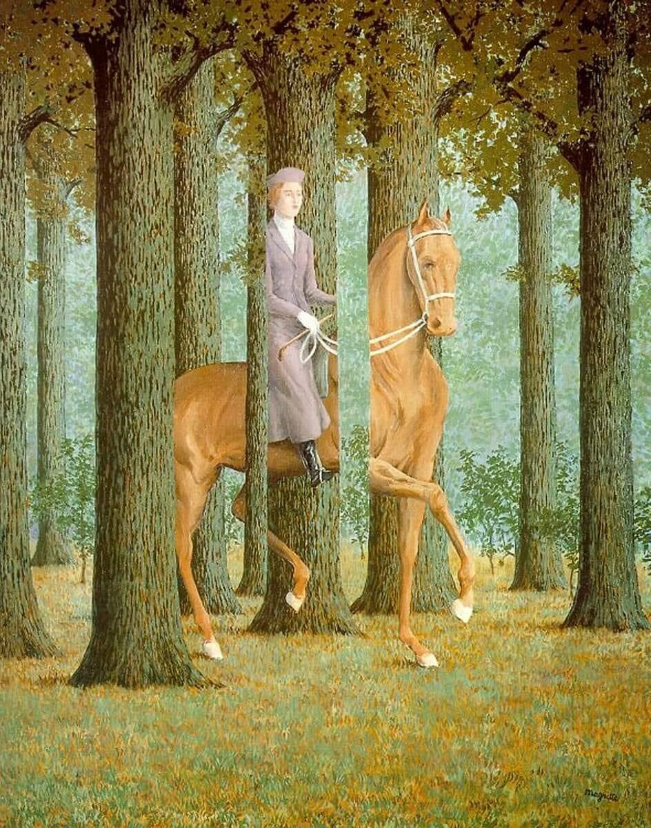 R magritte the blank signature